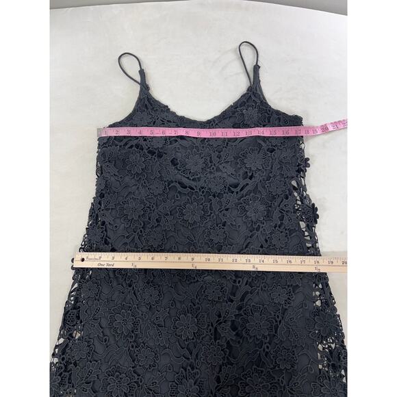 New Erin Fetherston Lillian Open Lace Maxi Dress Black Women's Cocktail Special - Picture 13 of 14